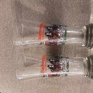 Budwiser Limited Edition Vintage 1996 Clydesdale Pilsner 12oz Glasses Set of  2